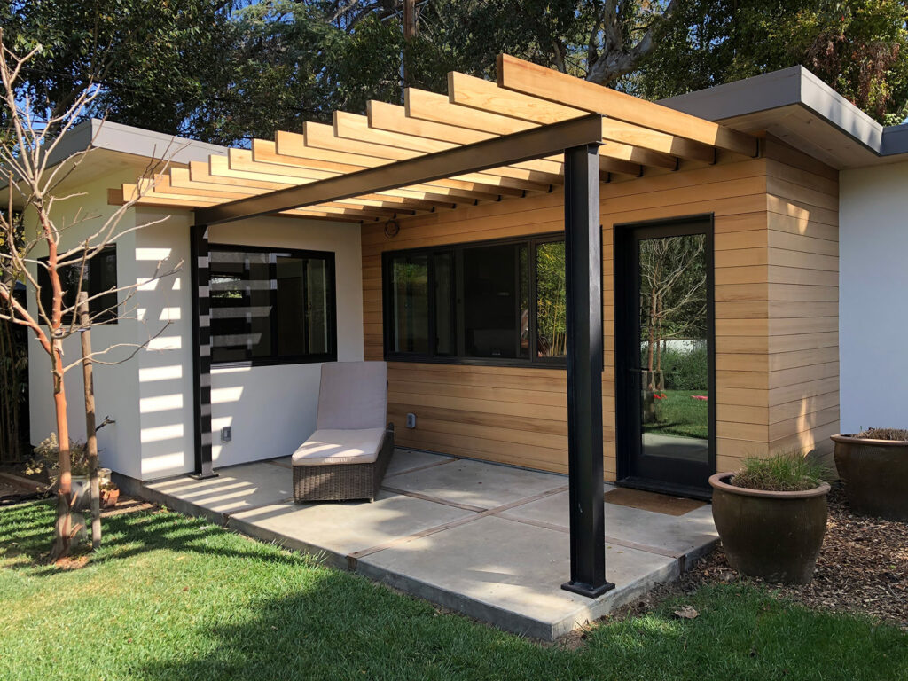 Garage Conversion Patio